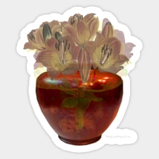 Lily in Vase Sticker